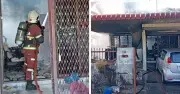 Pasukan Bomba Selamatkan Lelaki Terperangkap Dalam Rumah Terbakar di Bukit Mertajam