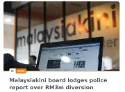 Malaysiakini Rugi RM3 Juta Didakwa Diseleweng Bekas Kakitangan Utama