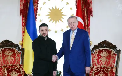 Erdogan dan Zelensky Bincang Keselamatan Tenaga dan Usaha Keamanan di Istanbul
