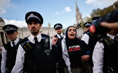 Lebih 200 Ditahan dalam Perhimpunan Pro-Palestin di London