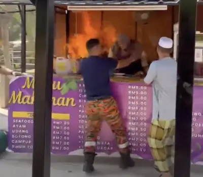 Operasi Makanan Berubah Jadi Drama Penyelamatan, Bomba Luar Tugas Selamatkan Dua Wanita di Kedah