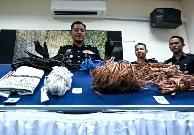 Polis Ipoh buru kumpulan pencuri kabel tular di TikTok