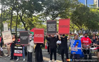 Protes Desak Syarikat Berkaitan Konflik Gaza Diharamkan Daripada Pameran Pertahanan