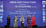 Adibah Amin Dihormati di Malam Tribut KL, Buku Legacy Dilancar, RM100,000 Dikumpul untuk Penjagaan