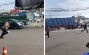Lelaki Ditahan Selepas Mengamuk dan Mengejar Anggota Polis dengan Pisau di Restoran