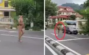 Lelaki Telanjang Dilihat Berjalan di Penang Dihantar ke Wad Psikiatri