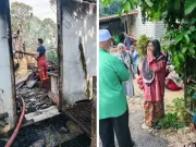 Pesara Jerantut kehilangan rumah terbakar 10 hari selepas kematian suami