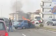 Polis Cari Pemandu Proton Saga Lari Selepas Kemalangan Enam Kenderaan di Melaka Tengah