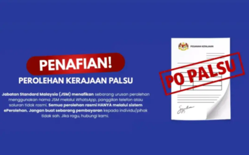 Jabatan Piawaian beri amaran dokumen perolehan palsu