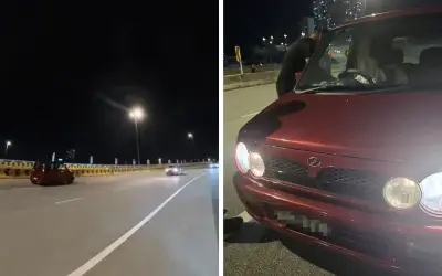 Nenek 80an Ditahan Pandu Kereta Lawan Arus di Lebuhraya Dash