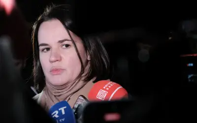 Pemimpin pembangkang Belarus dalam buangan di Kyiv dalam lawatan solidariti