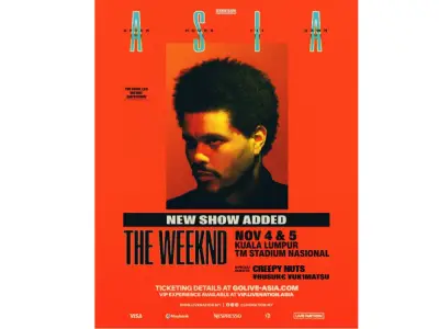 The Weeknd tambah konsert kedua di KL selepas jualan awal habis