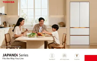 Toshiba Perkenalkan Peti Sejuk Siri JAPANDi untuk Rumah Moden