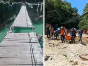 Dua pelancong Austria maut jambatan gantung runtuh di air terjun Indonesia