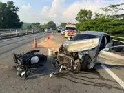 Dua penyelia maut tercampak dari kereta dalam nahas libatkan lima kenderaan
