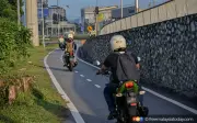 Laluan motosikal Lebuhraya Persekutuan dinaik taraf siap Ogos
