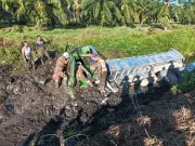 Misi menyelamat pemandu lori tertimbus lumpur di Sebuyau