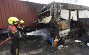 Pemandu kereta api didakwa selepas nahas bas maut di Bangkok