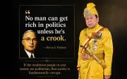 Sultan Selangor petik Truman: Ahli politik kaya pasti rasuah