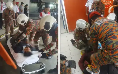 Dua pekerja parah selepas lif hotel jatuh tujuh tingkat