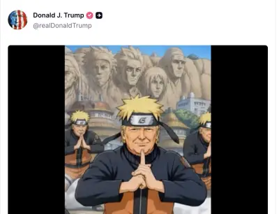 Jepun beri amaran selepas video Trump 'Naruto' tular