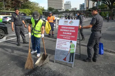 Nga: 4,000 sampah bayar denda sambil sapu jalan KL percuma