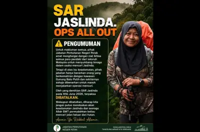Orang awam dilarang sertai SAR pendaki hilang di Gunung Batu Putih