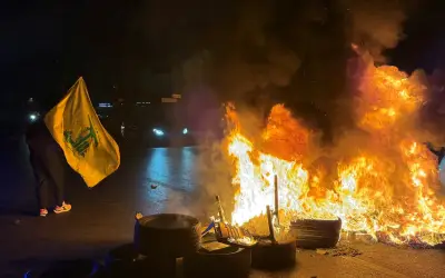 Penyokong Hizbullah Bantah Perjanjian Israel-Lubnan di Beirut