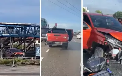 Polis tahan lelaki langgar beberapa kenderaan di Penang