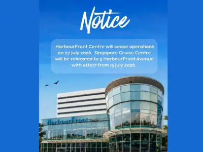 Pusat Pelayaran Singapura pindah dari HarbourFront Centre Julai ini