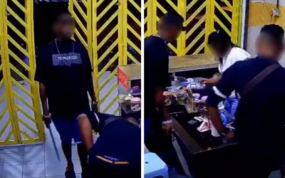 Tiga lelaki bersenjata parang samun kedai runcit di Chemor
