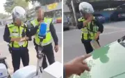 Lelaki ditahan kerana diduga menghina polis atas saman trafik