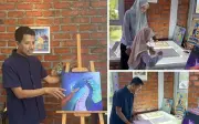 Lukisan Jadi Terapi di Studio Seni Perlis