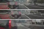 Polis buru pemandu Perodua Kembara langgar lari di Lebuhraya Persekutuan