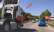 Polis Tahan Pemandu Lori Atas Klip Viral Lebuhraya SILK