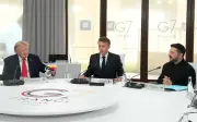 Zelensky bincang hasil Sidang Kemuncak G7 dengan pemimpin AS dan Perancis
