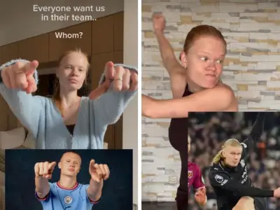 Model Rusia Anastasia Kostromina viral kerana mirip Erling Haaland