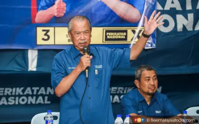 Muhyiddin soal kaitan PRN Johor dengan pembebasan Najib