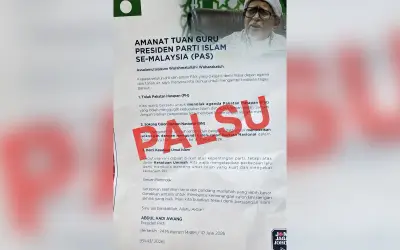 PAS Johor nafi risalah atas nama Presiden Hadi, kata palsu