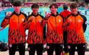 Kuarter Renang Lelaki Malaysia ke Final 4x100m di Glasgow