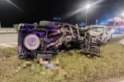 Tiga maut, seorang cedera dalam kemalangan dua 4WD di Pusingan P Lebuhraya Pan Borneo Sarikei-Sibu