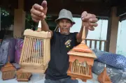 Tukang Kayu Terengganu Bina Sangkar Belalang Kerek Tempahan, Jana Pendapatan Sampingan
